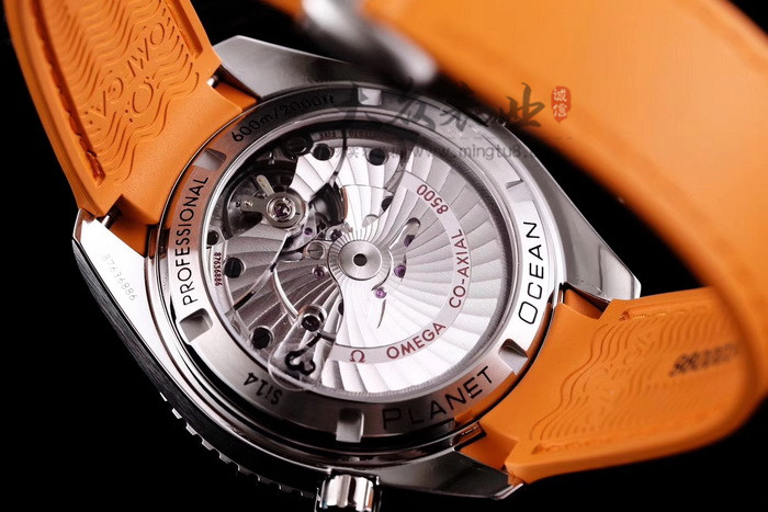 VS厂橙圈欧米茄海马600复刻表男士手表胶带款 第4张