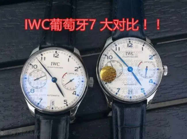 ZF厂万国新款葡七（IW500705）腕表对比正品破绽 第1张