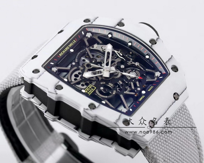 BBR厂复刻理查米尔RM35-02碳钎维（白）手表介绍 第4张