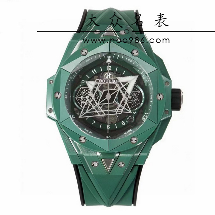 BBF厂复刻宇舶大爆炸刺青二代绿色陶瓷手表细节做工分析 第3张