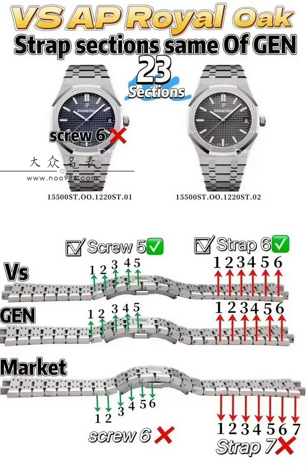 VS厂AP爱彼15500系列复刻表新品发售 第5张