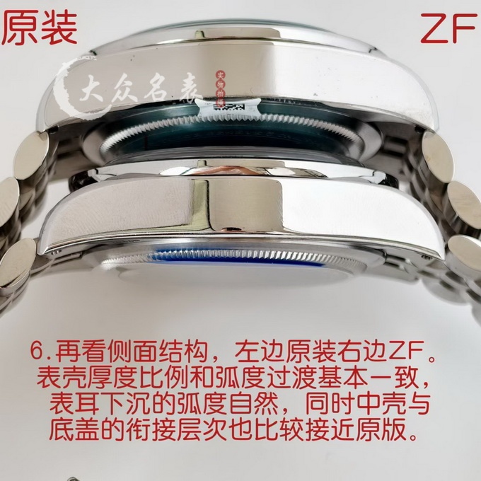 ZF厂帝舵碧湾79360火烈鸟复刻表对比正品图 第4张 ZF厂帝舵碧湾79360火烈鸟复刻表对比正品图 第4张