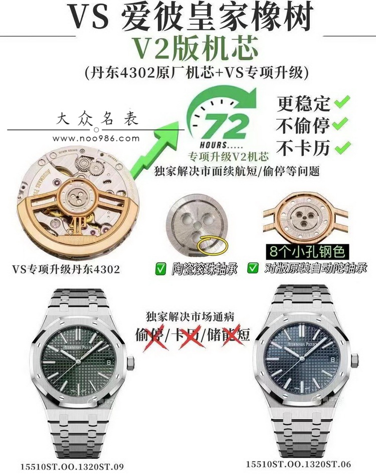 VS厂推出爱彼AP15510复刻表 第2张