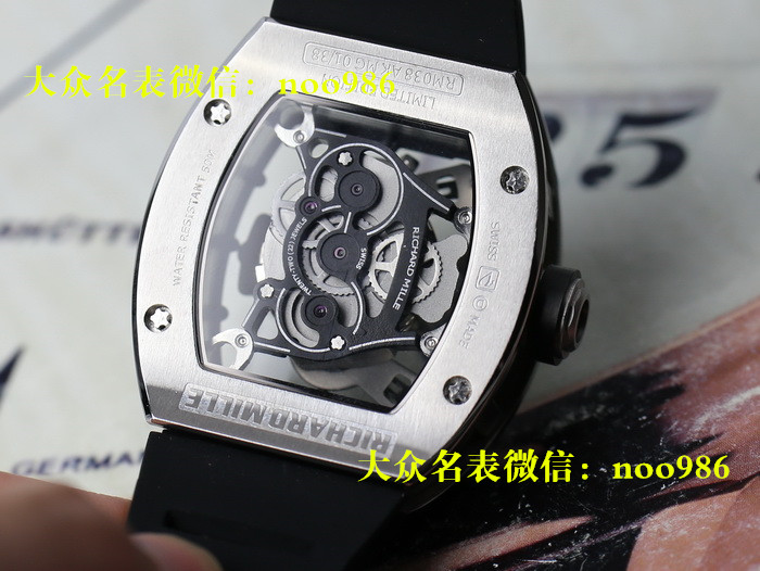 理查德米勒RM038全镂空手表实拍 第3张