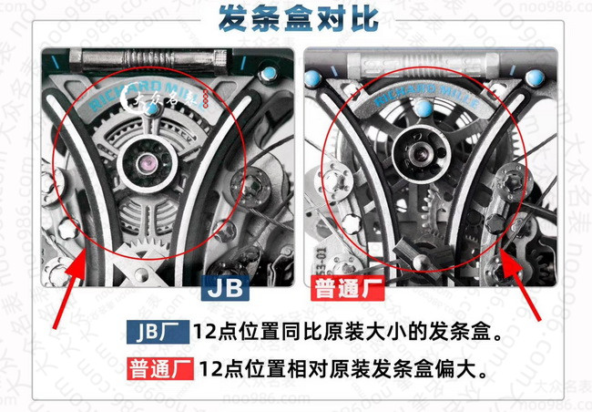 JB厂升级版理查德米勒RM53-01原价超过一百万欧元的复刻版介绍 第4张