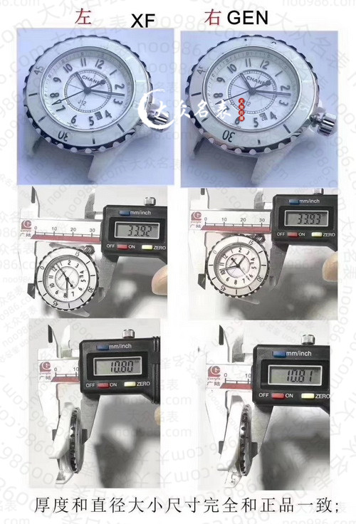 XF厂推出的顶级复刻香奈儿J12手表多少钱 第2张